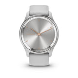 Garmin vívomove Trend, Silver Stainless Steel Bezel with Mist Gray Case and Silicone Band