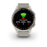 Garmin Approach S50, Cream Gold Aluminum Bezel with Ivory Nylon Band