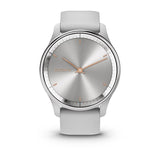 Garmin vívomove Trend, Silver Stainless Steel Bezel with Mist Gray Case and Silicone Band