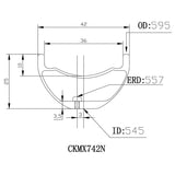 Eclypse, DB736 Wide Trail Boost XD, Wheel, Front and Rear, 27.5'' / 584, Holes: F: 32, R: 32, F: 15mm, R: 12mm, F: 110, R: 148, Disc IS 6-bolt, SRAM XD, Pair