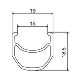 Mavic, Open Pro, Rim, 700c, ISO 622, 32H, Double wall, Welded joint, Presta, Black