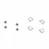 SRAM 94/107 BCD Steel Chainring Bolt Kit Chainring Hardware M8X4.75X8.75 Black