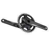 SRAM, Red 1 AXS Quarq, Power Meter Crankset, Speed: 12, Spindle: 28.99mm, BCD: Direct Mount, 44, DUB, 172.5mm, Black, Road