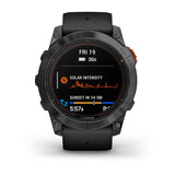 Garmin Fenix 7X Pro Solar, Glass, Slate Gray w/Black Band