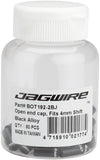 Jagwire 5mm Open Alloy End Caps Bottle of 50 Black
