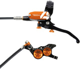Hope Tech 4 V4 Disc Brake, Left/Front - 74mm Orange