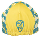 All City Fly High Cycling Cap - Teal Gold One Size