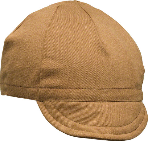 Pace Sportswear Euro Soft Bill Cycling Cap: Nutmeg MD/LG