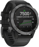 Garmin Fenix 6 Pro Solar GPS Watch Slate GRAY with Black band