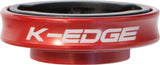 KEDGE Gravity Stem Cap Mount for Garmin Quarter Turn Type Computers Red