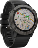 Garmin Fenix 6X Sapphire GPS Watch Carbon GRAY/Black