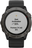 Garmin Fenix 6X Sapphire GPS Watch Carbon GRAY/Black