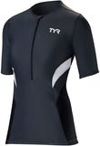 TYR Competitor MultiSport Top White/GRAY Short Sleeve WoMen's