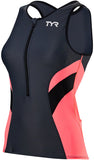 TYR Competitor Singlet MultiSport Top GRAY/Coral Sleeveless WoMen's X