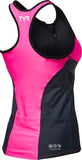 TYR Competitor Tank MultiSport Top Pink/GRAY Sleeveless WoMen's