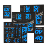 FOX Heritage Decal Kit for Forks and Shocks Blue