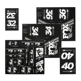 FOX Heritage Decal Kit for Forks and Shocks White