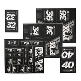 FOX Heritage Decal Kit for Forks and Shocks Silver