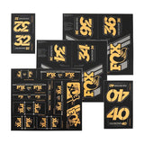 FOX Heritage Decal Kit for Forks and Shocks Gold