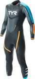 TYR Hurricane Cat 2 Wetsuit - Black/Blue/Orange Men's Medium/Large