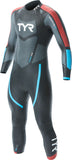 TYR Hurricane Cat 3 Wetsuit - Black/Red/Blue Men's X-Large