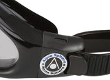 Aqua Sphere Kaiman Goggles - Black with Clear Lens