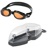 Aqua Sphere Kaiman Goggles - Black with Amber Lens