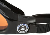Aqua Sphere Kaiman Goggles - Black with Amber Lens