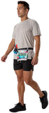 Nathan Race Number Nutrition Waist Belt - Charcoal/Black One Size