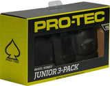 Pro-Tec Youth Street Gear Junior 3-Pack: Black SM
