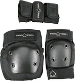 Pro-Tec Youth Street Gear Junior 3-Pack: Black SM