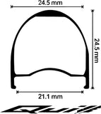 Velocity Quill Rim - 700 Rim Black 28H Clincher