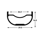 Stan's No Tubes Arch MK3 Rim 29 Disc Black 28h