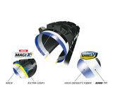 Michelin, Wild Enduro Front, Tire, 27.5''x2.40, Folding, Tubeless Ready, MAGI-X, GravityShield, 60TPI, Black